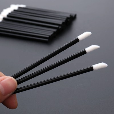 Wholesale 50pcs Black Makeup Lip Applicator Lip Gloss Wands Disposable Lip Brush