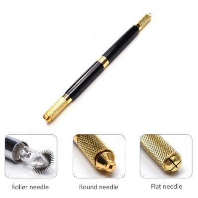 Double Head Microblading Manual Pen Cosmetic Tattoo Pen For Permanent Makeup Artist Salon