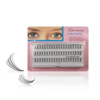 Wholesale False Eyelash Extensions Individual Eyelashes High Quality Synthetic Hair Fan  Eyelashes