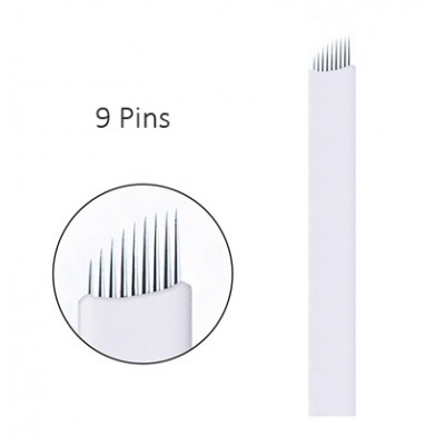 Wholesale 3D Disposable Use Stainless Steel 0.25mm 9 Pins For Eyebrow Microblading And Manual Pen